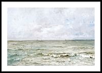 Seascape By Charles-François Daubigny-0
