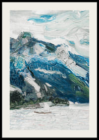 Lake Traun With Mountain Sleeping Greek Woman By Richard Gerstl-4