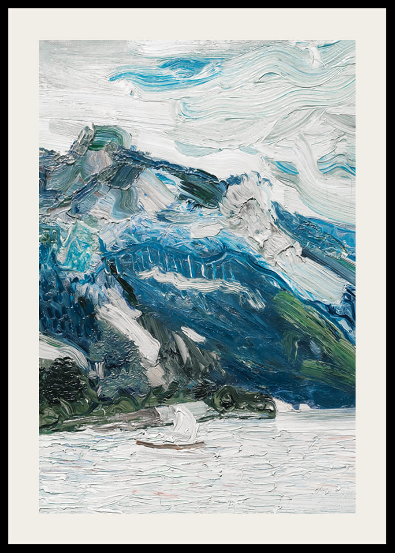 Lake Traun With Mountain Sleeping Greek Woman By Richard Gerstl-12