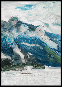 Lake Traun With Mountain Sleeping Greek Woman By Richard Gerstl-8