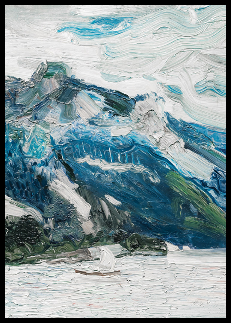 Lake Traun With Mountain Sleeping Greek Woman By Richard Gerstl-12