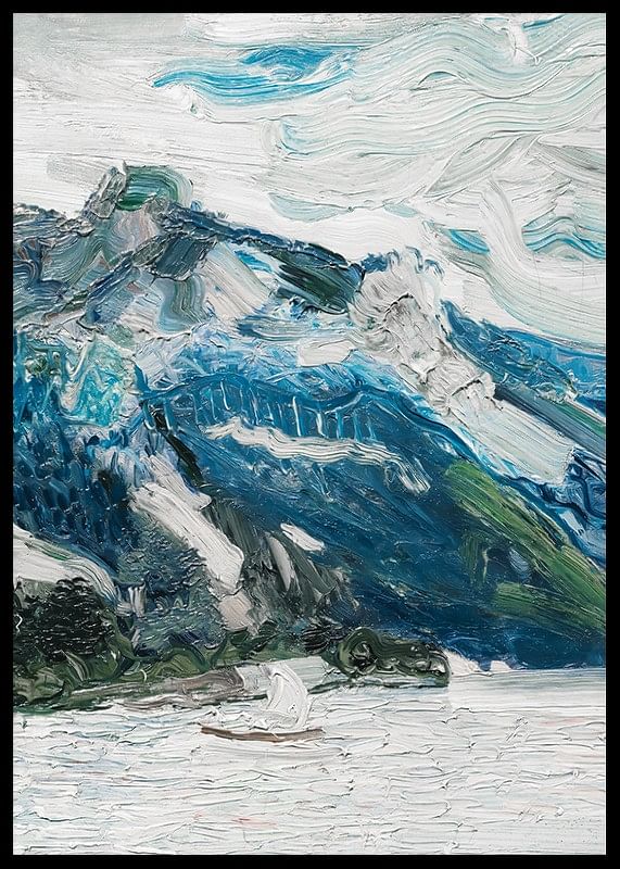 Lake Traun With Mountain Sleeping Greek Woman By Richard Gerstl-12