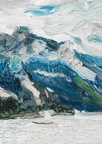 Lake Traun With Mountain Sleeping Greek Woman By Richard Gerstl-9