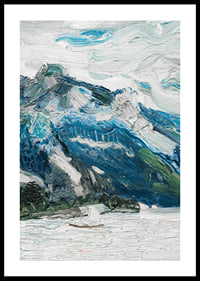 Lake Traun With Mountain Sleeping Greek Woman By Richard Gerstl-2