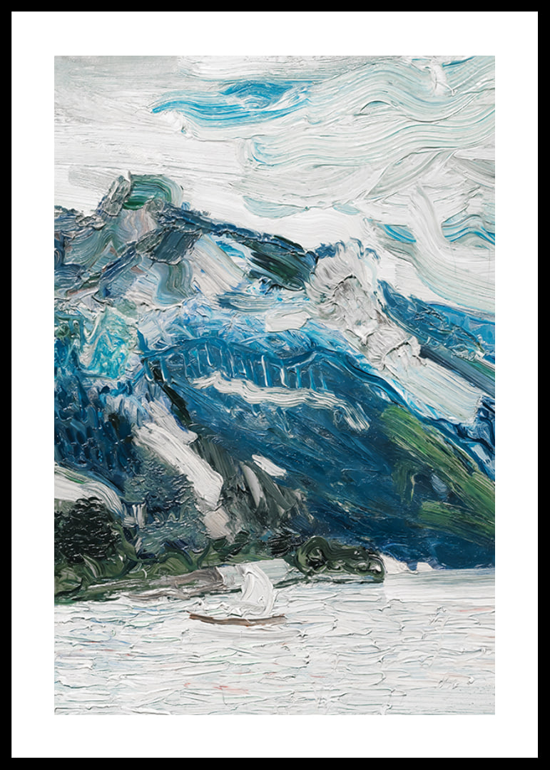 Lake Traun With Mountain Sleeping Greek Woman By Richard Gerstl-12