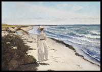 Dame Ved Karrebæksminde Strand By Laurits Andersen Ring-8