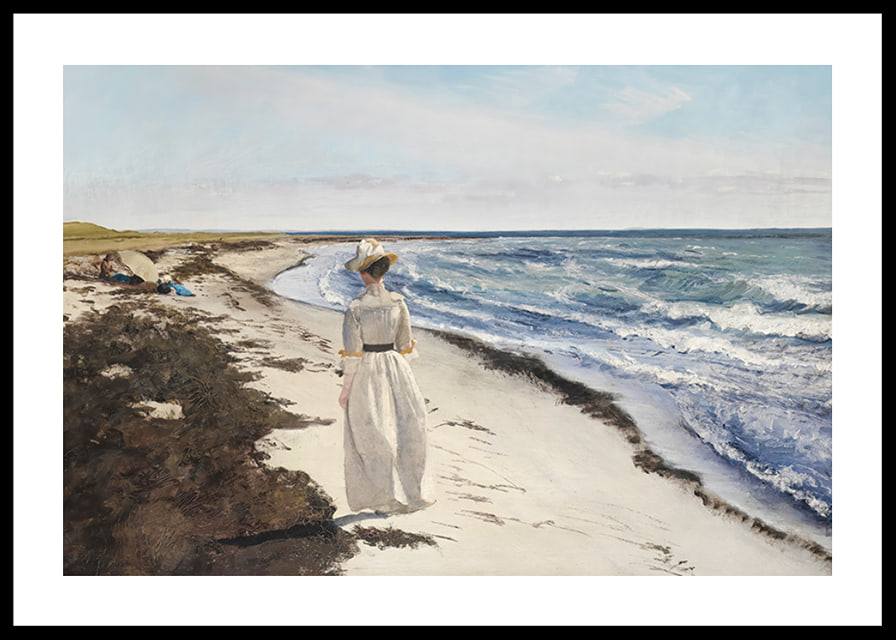 Dame Ved Karrebæksminde Strand By Laurits Andersen Ring-12