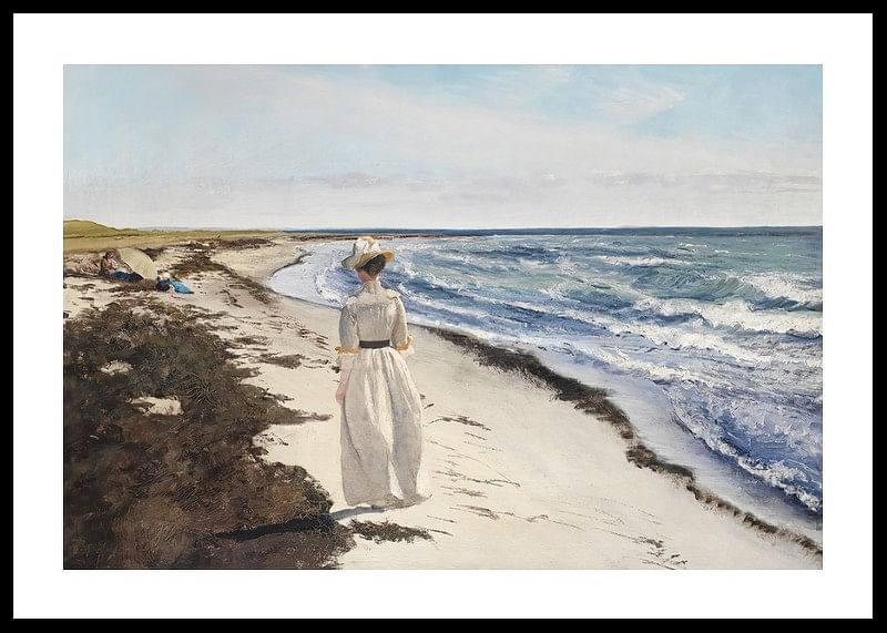Dame Ved Karrebæksminde Strand By Laurits Andersen Ring-12