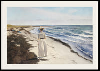 Dame Ved Karrebæksminde Strand By Laurits Andersen Ring-4