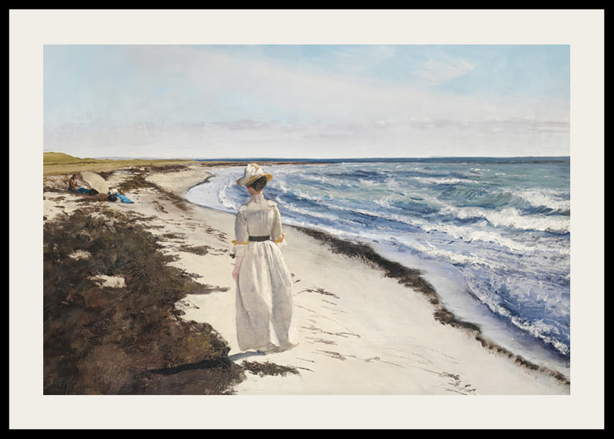 Dame Ved Karrebæksminde Strand By Laurits Andersen Ring-12
