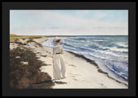 Dame Ved Karrebæksminde Strand By Laurits Andersen Ring-6