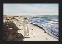 Dame Ved Karrebæksminde Strand By Laurits Andersen Ring-7