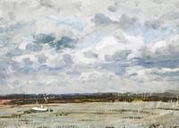 View Over The Rhine At Düsseldorf By Victor Westerholm-3