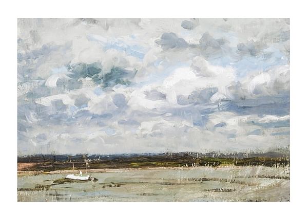 Plagát View Over The Rhine At Düsseldorf By Victor Westerholm