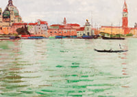 Venice Santa Maria Della Salute And Campanile Di San Marco By Carl Moll-9