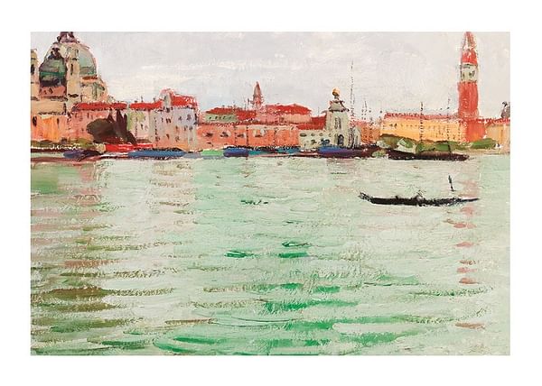 Plagát Venice Santa Maria Della Salute And Campanile Di San Marco By Carl Moll