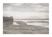 Evening On The Thames By Homer Dodge Martin-1