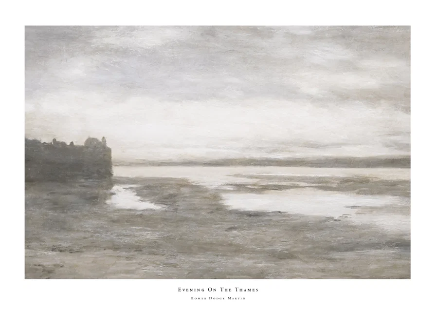 Evening On The Thames By Homer Dodge Martin-12