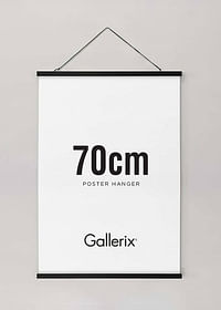 Agățător Poster Lemn Negru 70cm-0