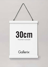 Posterleiste Holz Weiß 30 cm-0