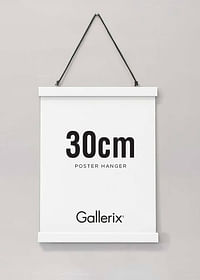 Agățător Poster Lemn Alb 30cm-0