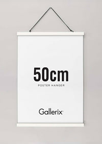 Colgador de carteles Madera Blanco 50cm-0