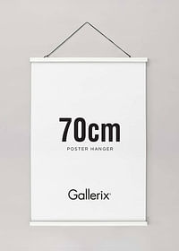 Agățător Poster Lemn Alb 70cm-0
