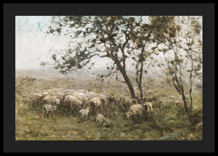 Een Kudde Schapen By William Charles Estall-12
