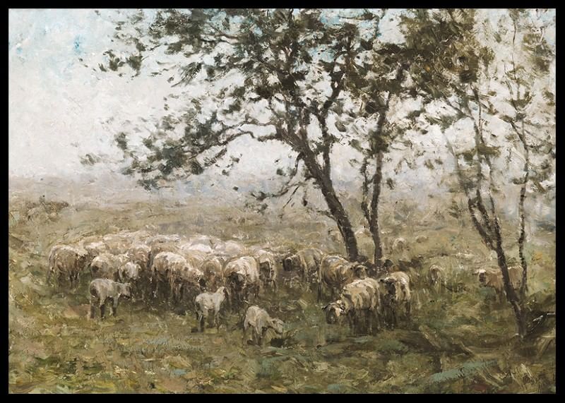 Een Kudde Schapen By William Charles Estall-12