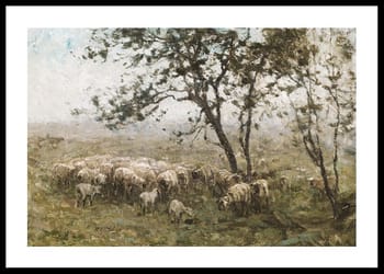 Poster Een Kudde Schapen By William Charles Estall