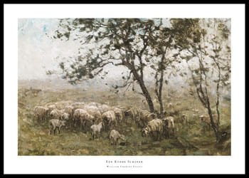 Poster Een Kudde Schapen By William Charles Estall
