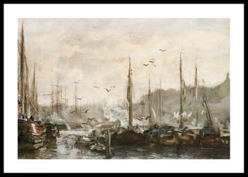 Poster Harbour View By Jacob Maris