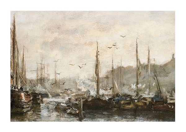 Plagát Harbour View By Jacob Maris
