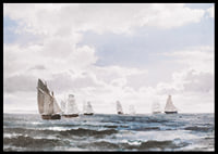 Sejlskibe I Sundet Syd For Kronborg By Carl Frederik Sørensen-8