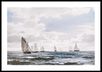 Sejlskibe I Sundet Syd For Kronborg By Carl Frederik Sørensen-2