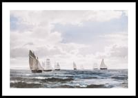 Sejlskibe I Sundet Syd For Kronborg By Carl Frederik Sørensen-0