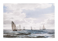 Sejlskibe I Sundet Syd For Kronborg By Carl Frederik Sørensen-3