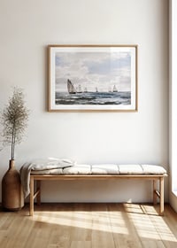 Sejlskibe I Sundet Syd For Kronborg By Carl Frederik Sørensen-10