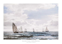 Sejlskibe I Sundet Syd For Kronborg By Carl Frederik Sørensen-1