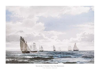 Poster Sejlskibe I Sundet Syd For Kronborg By Carl Frederik Sørensen