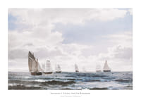 Sejlskibe I Sundet Syd For Kronborg By Carl Frederik Sørensen-1