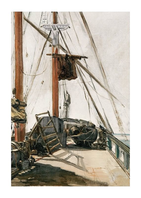 Plagát The Ship's Deck By Édouard Manet
