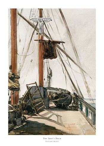 Poster The Ship's Deck By Édouard Manet