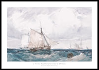 A Cutter And Other Shipping In A Breeze By Richard Parkes Bonington-0