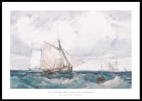 A Cutter And Other Shipping In A Breeze By Richard Parkes Bonington-0