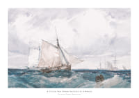 A Cutter And Other Shipping In A Breeze By Richard Parkes Bonington-1