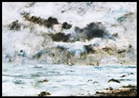 La Côte à Trouville By Eugène Louis Boudin-8