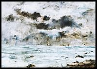 La Côte à Trouville By Eugène Louis Boudin-2