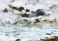 La Côte à Trouville By Eugène Louis Boudin-9