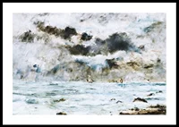 La Côte à Trouville By Eugène Louis Boudin-2